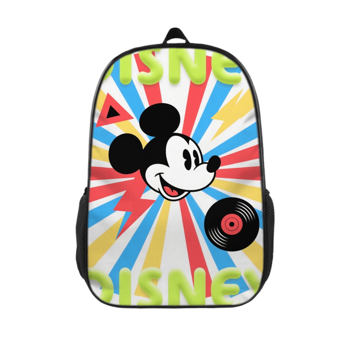 Mic×key Mouse Full Print Cartoon Casual Backpack Laptop Backpack ...