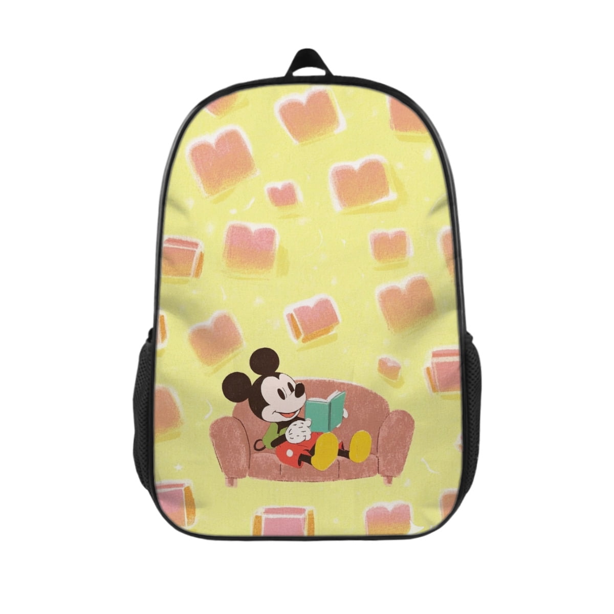 Mic×key Mouse Full Print Cartoon Casual Backpack Laptop Backpack ...