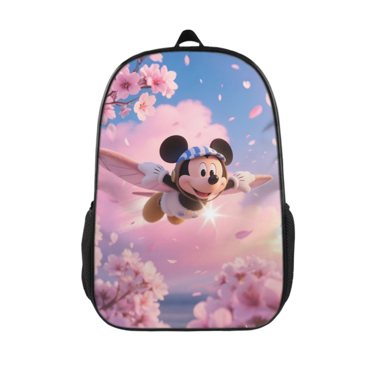 Mic×key Mouse Full Print Cartoon Casual Backpack Laptop Backpack ...