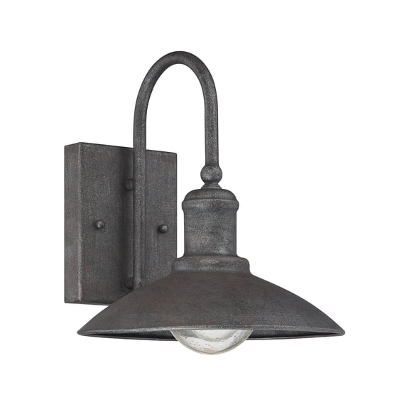 Mica 1-Light Outdoor Wall Lantern in Artisan Rust