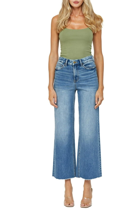 - Festival Stretch Super High Rise Wide Leg Jeans (29" Inseam) - MDE-W182