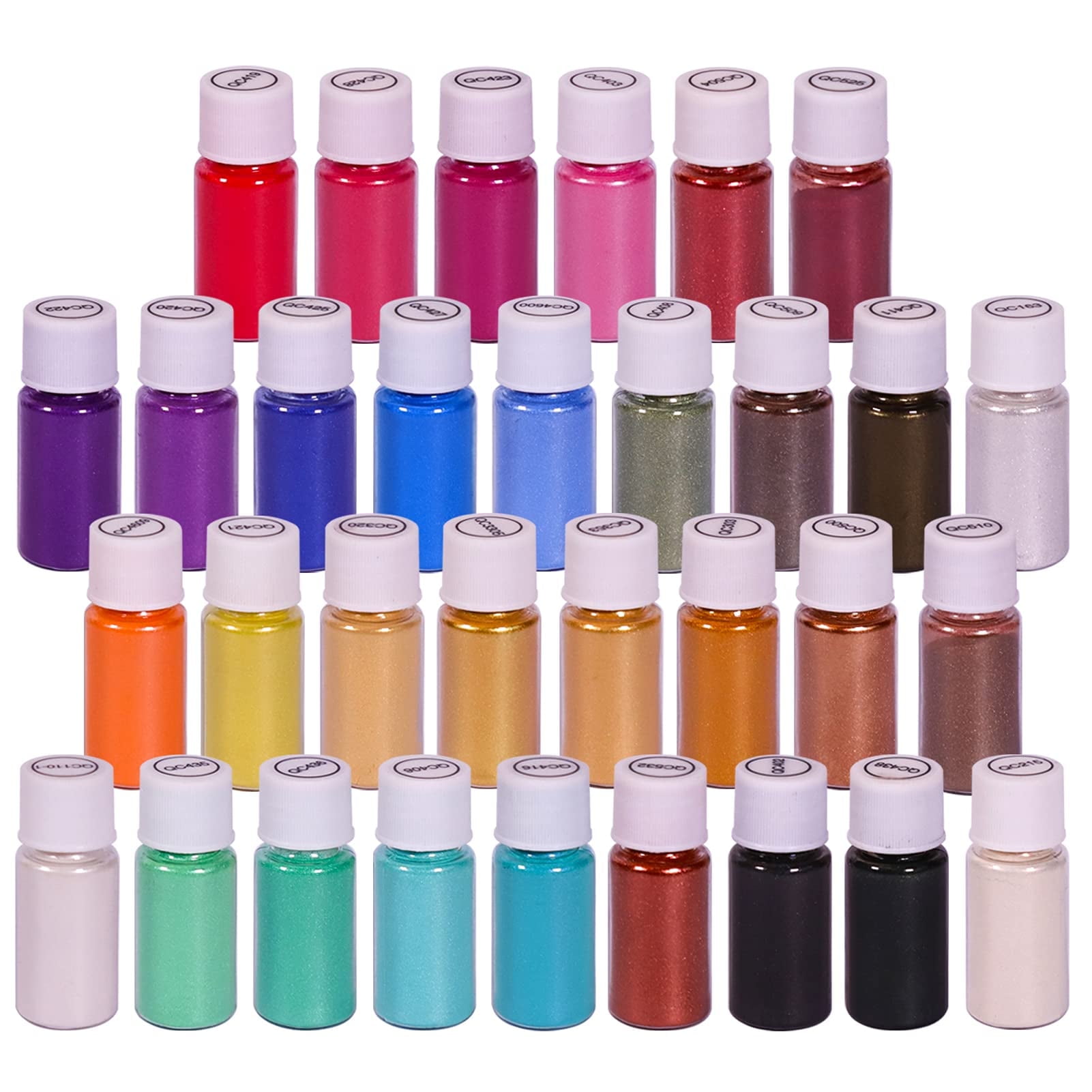 Mica Powder Coloring Pigment Dyeing and Coloring Function for Epoxy Resin,  Soap Making Supplies, Lip Gloss, Bath Bomb, Acrylic Paints, Cosmetic  Pigment SEISSO 32 Colors 