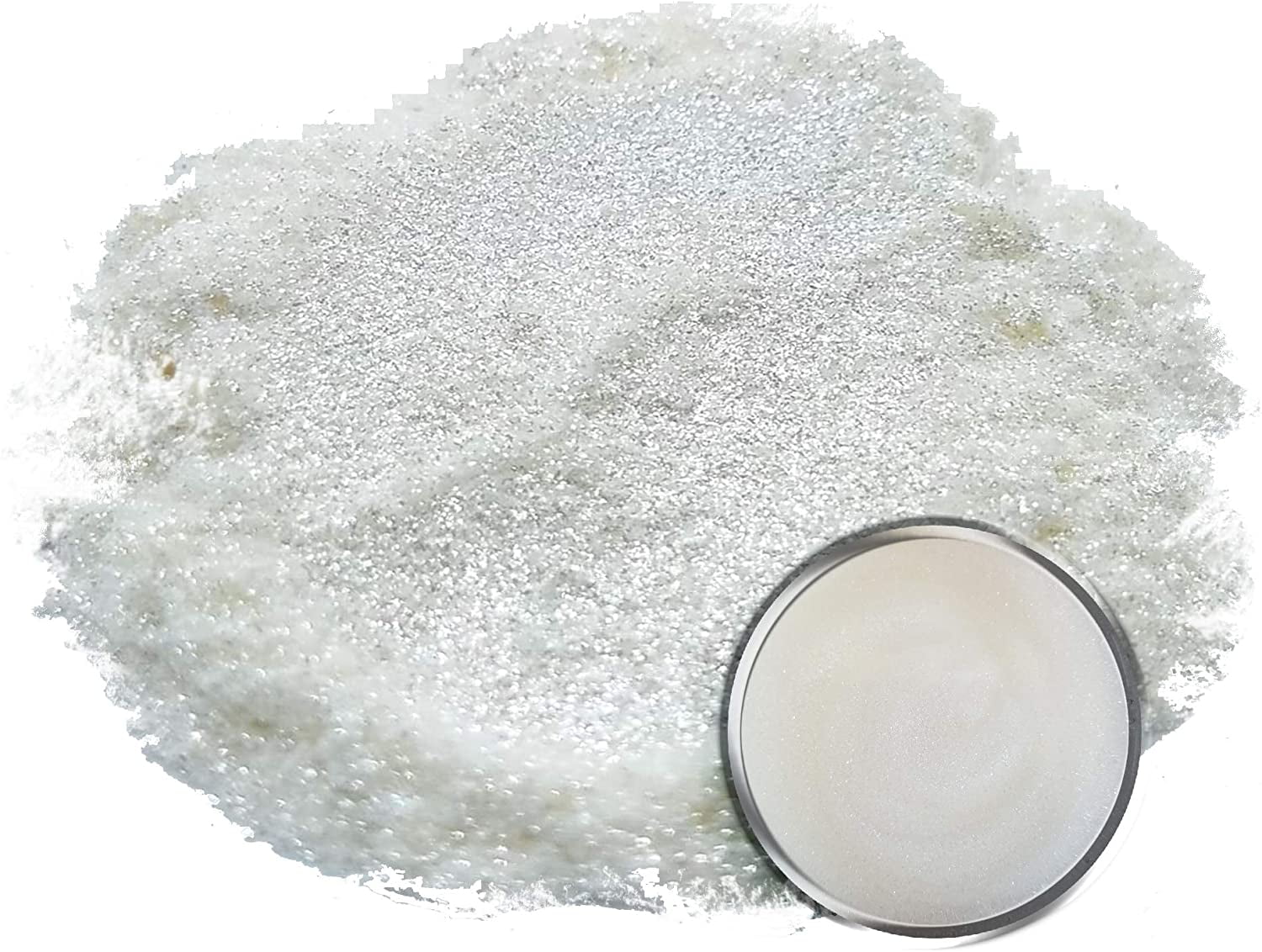 Shining Pearl White Mica Powder - SEISSO Mica Powder for Epoxy Resin (1.76oz/50g Bottle), Dye for Resin Crafting, Soap Making, Paints, Bath Bomb, SLI
