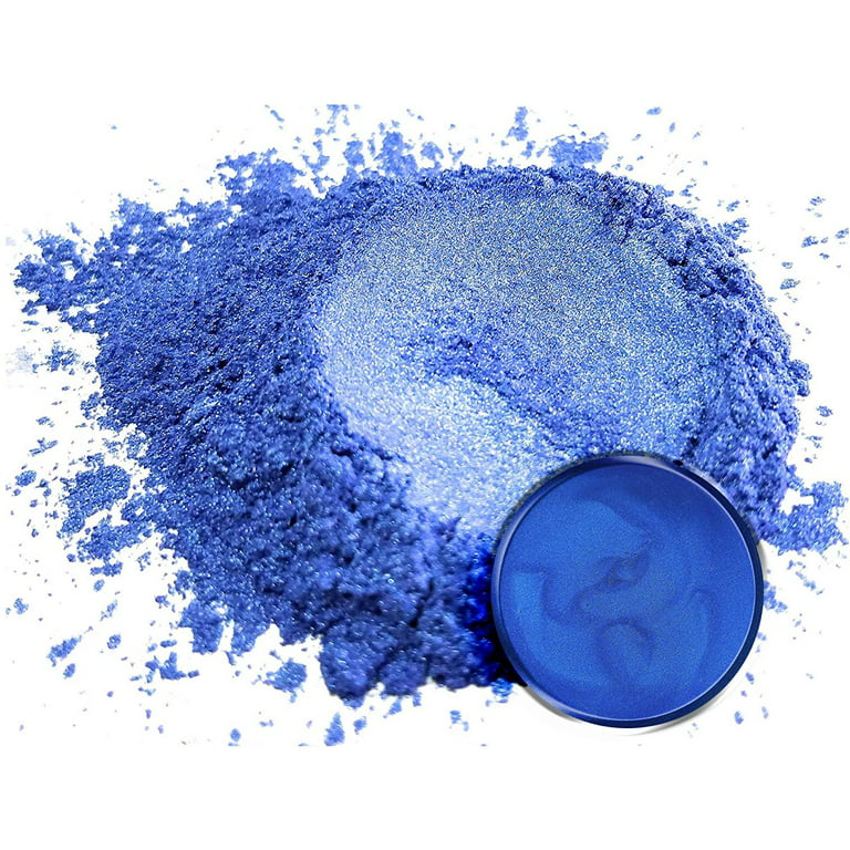  Mica Powder - 100g Resin Pigment Powder, Natural Cosmetic Grade  Mica Powder for Epoxy Resin, Soap Colorant, Slime Pigment, Nail Polish,  Bath Bombs, Paint Pigment Powder - Blue