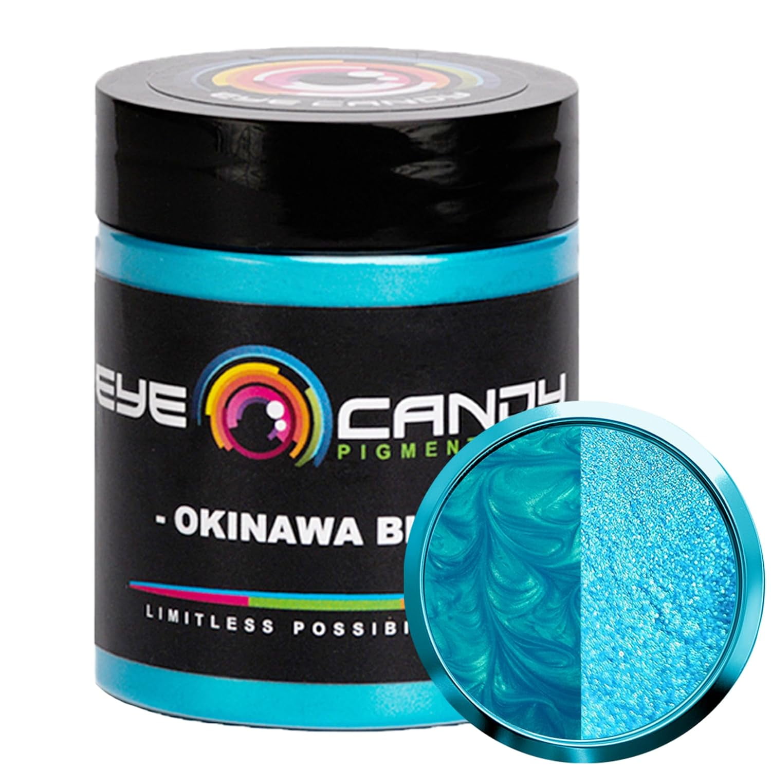 Mica Powder Pigment “Okinawa Blue” (25 ) Multipurpose DIY Arts and