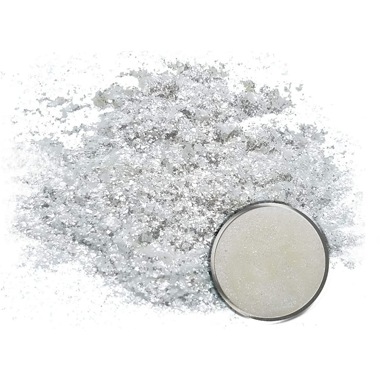 Mica Powder Pigment “Snowflake White” (25g) Multipurpose DIY Arts and  Crafts Additive  Natural Bath Bombs, Resin, Paint, Epoxy, Soap, Nail  Polish, Lip Balm (Snowflake, 25G) 