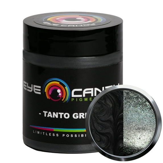Mica Powder Pigment “Tanto Grey” (25g) Multipurpose DIY Arts and Crafts Additive | Woodworking, Epoxy, Resin, Natural Bath Bombs, Paint, Soap, Nail Polish, Lip Balm (Tanto Grey, 25G)