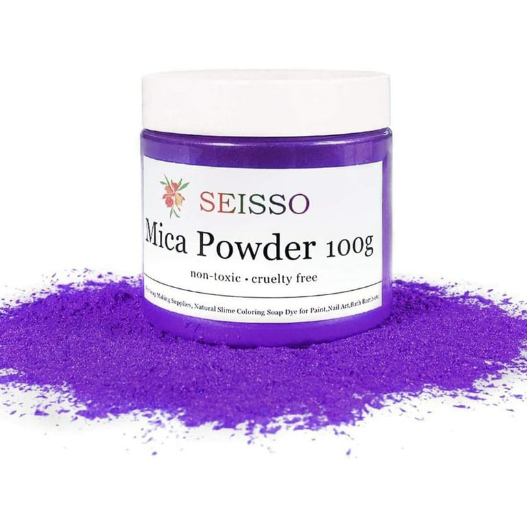 Mica Powder for Epoxy Resin Paint Pigment for Soap Colorant Bath Bomb Dye  Cosmetic Grade for Lip Gloss Purple 3.5 oz Oil SEISSO 