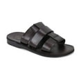 thumbnail image 1 of Micah - Leather Double Strap Sandal | Brown, 1 of 5