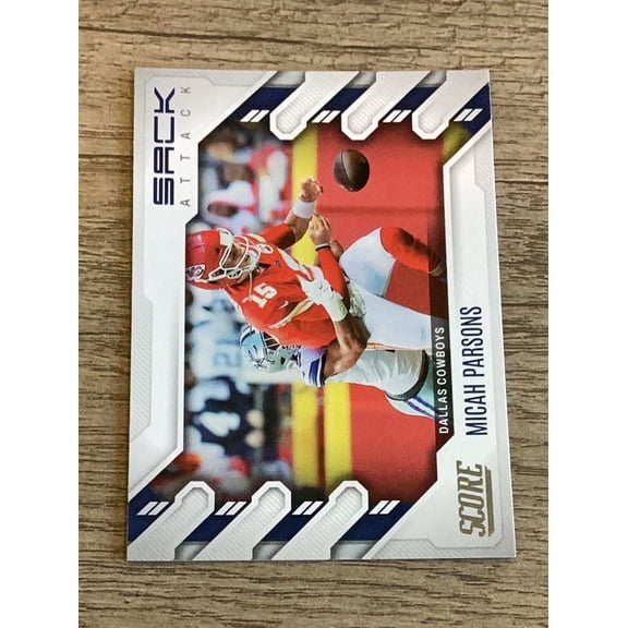 Panini Score 2022 Micah Parsons Dallas Cowboys Sack Attack SA-MP Trading Cards