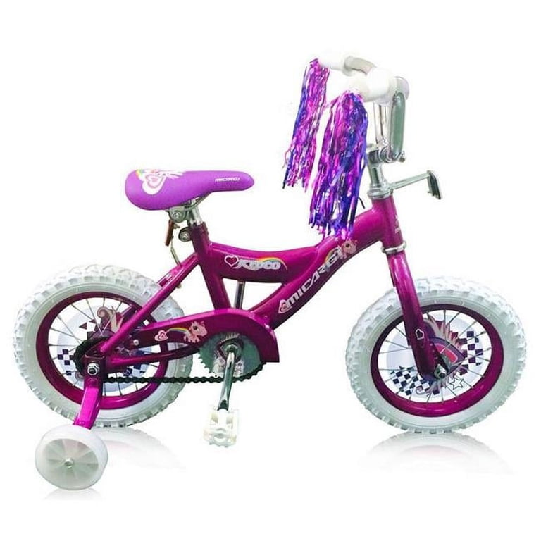 Micargi 12 In. Kids Training Wheels Bicycle in Purple Finish for