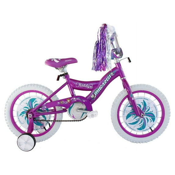 Micargi 16" Kids Bicycle with Removable Training Wheels Age 4-9 Girls Gift BMX Style Durable Bike