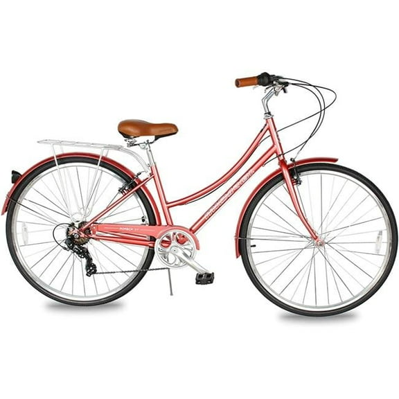 Micargi Bicycles ROASCA V7-F-39-RGD 39 in. 700C V7 Rose Gold Roasca-7SP City Bike