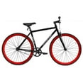 thumbnail image 1 of Micargi RD818-57-MBK-RED Unisex Road Bike, Matte Black &Red, 1 of 1