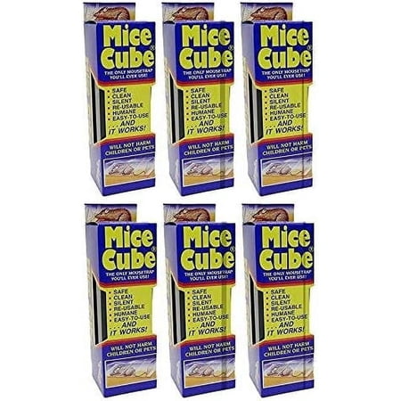 Mice Cube - Reusable Humane Mouse Trap (6-Pack)