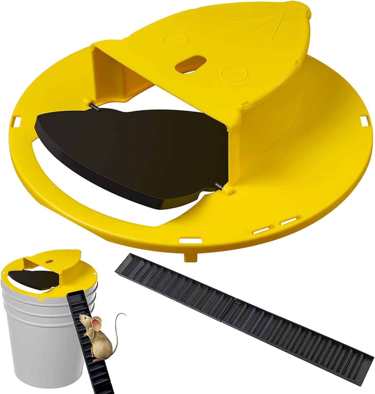 Mice Mouse Trap Bucket Flip Lid,Mouse Trap Bucket Indoor Outdoor,Humane