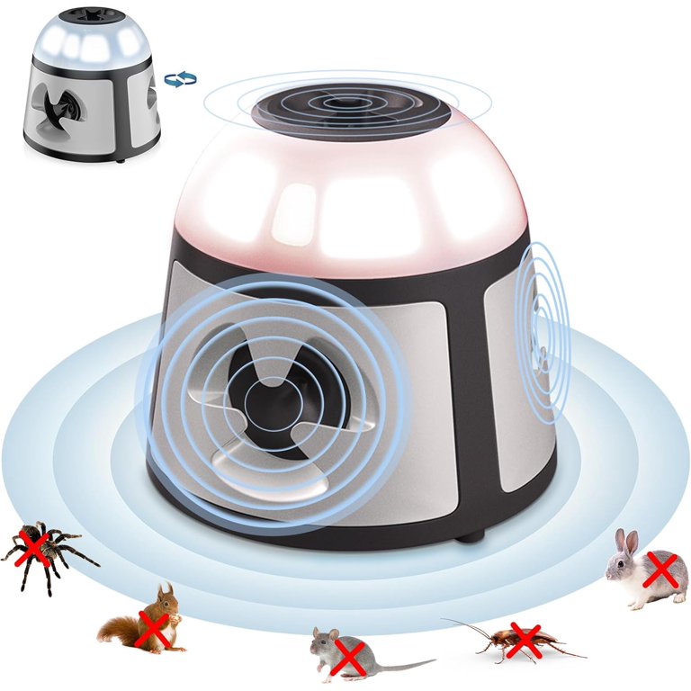Mice Repellent Indoor 360°Ultrasonic Pest Repeller: Effective