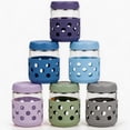 thumbnail image 1 of Micebay 6-Pack 16 oz Overnight Oats Containers with Lids and Silicone Sleeves, Glass Mason Jars with Airtight Lid, Dishwasher Safe, Meal Prep Jar, 1 of 12