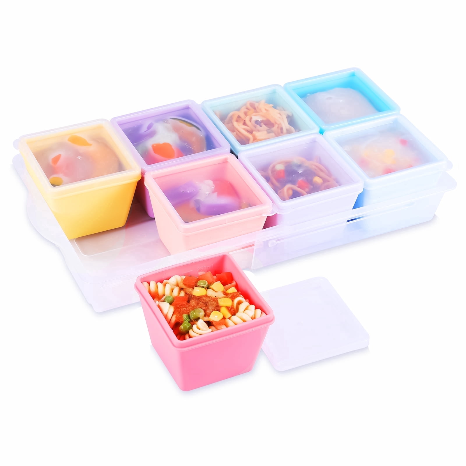 Omie, Silicone Food Storage Container, 9.4 oz, Pink - Walmart.com