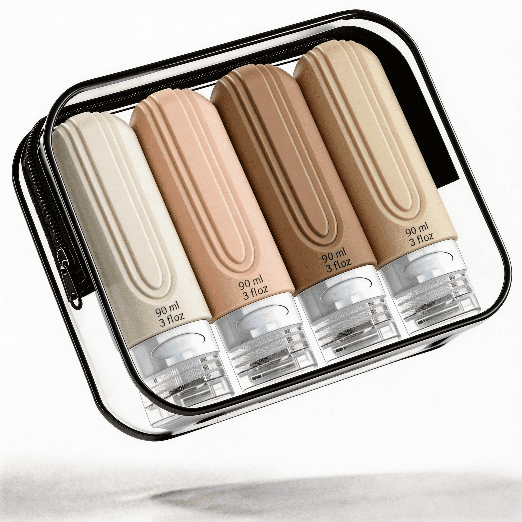 Micebay Leak-Proof 3-oz Silicone Squeezable Travel Bottles for ...