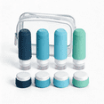 thumbnail image 1 of Micebay Travel Bottles for Toiletries 8 Pack, Tsa Approved 3-oz Travel Size Containers with Clear Bag, Silicone Squeezable Essentials Creams Jars, 1 of 17