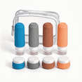 thumbnail image 1 of Micebay Travel Bottles for Toiletries 8 Pack, Tsa Approved 3-oz Travel Size Containers with Clear Bag, Silicone Squeezable Essentials Creams Jars, 1 of 17