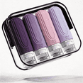 thumbnail image 1 of Micebay Leak-Proof 3-oz Silicone Squeezable Travel Bottles for Toiletries, Refillable Travel Size Containers, BPA Free, TSA Approved, Purple, 4 Pack, 1 of 9