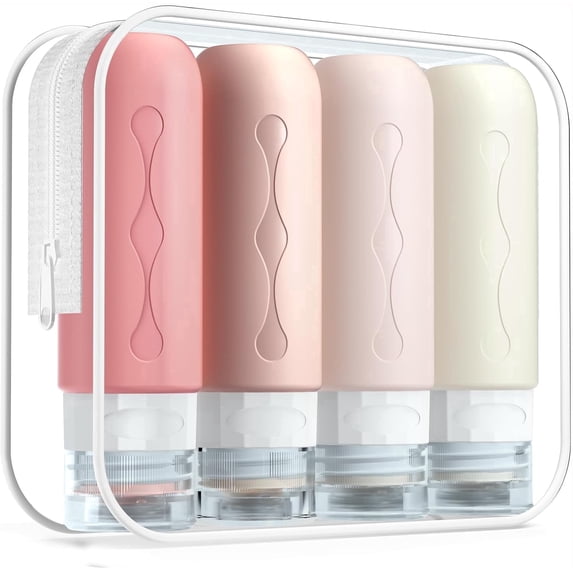 Micebay Travel Bottles for Toiletries, Tsa Approved, Travel Size Containers, BPA Free Leak Proof Tubs Refillable Liquid Accessories for Cometic Shampoo and Lotion Soap