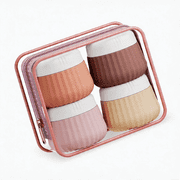 Micebay TSA Approved 3 oz Flip Top Refillable Travel Containers for Toiletries [Includes Clear Bag], Red, 4 Pack