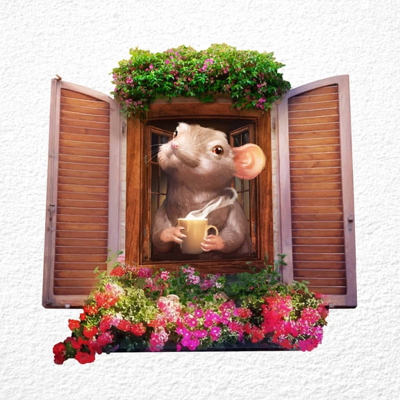 Micesterpiece 3D Mouse Wall Decal – Vinyl Sticker for Fun Kids’ Room & Home Decor