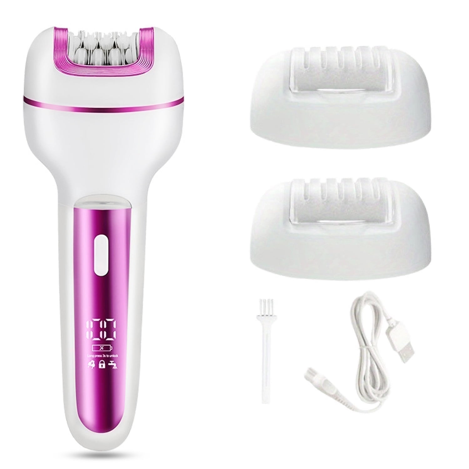 MichPong Epilator for Facial Body Cordless Wet Dry Hair Removal Epilator for Women Rechargeable