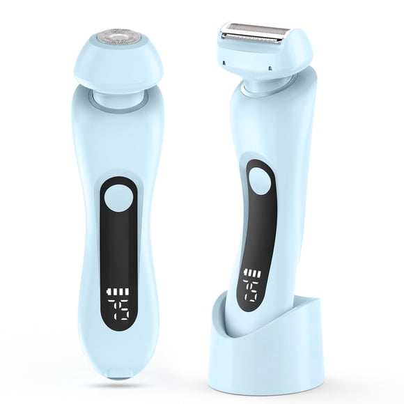 MichPong Woman Electric Razor for Face Leg,Electric Shaver Wet Dry Use USB Rechargeable, 2-in-1 Gift