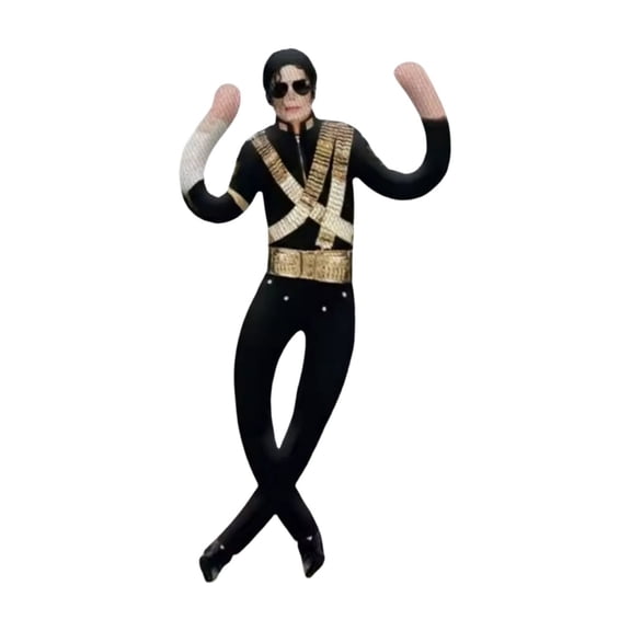 Michae Action Pose Plush Figure Bendable Support for Fans and Collectors, Soft Stuffed Legendary Performer Doll for Bedroom Aesthetic and Shelf Display, Creative Music Gift