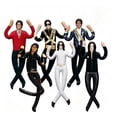 thumbnail image 1 of Michae Bendable Pop Star Plush Doll with Internal Wire Armature, Posable Stuffed Puppet for Desk Display, Collectible Music Gift for M-J Fans, 6 Pack, 1 of 3