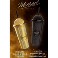 thumbnail image 1 of Michael 20oz Diamond Tumbler King of Pop Inspired Collectible Cup with Diamond Texture Detailing and Gold Signature for M.J Fans Gold, 1 of 7
