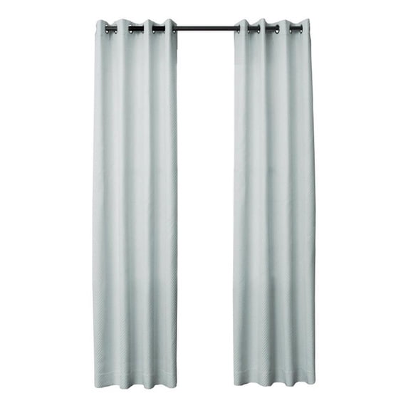 Michael Amini Aria 50" x 96" Grommet Top Window Panel - Spruce Blue