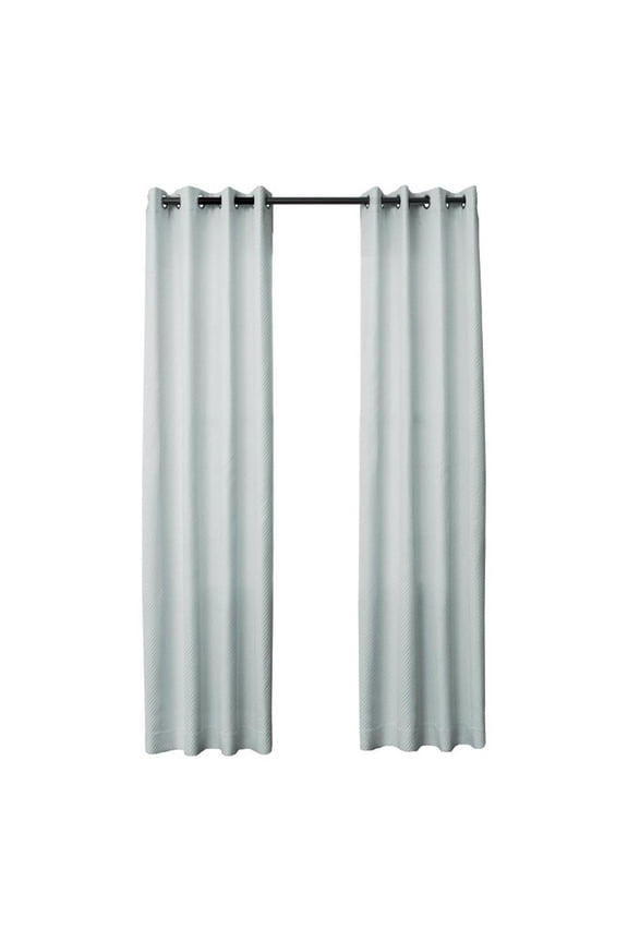 Aria 50" x 96" Grommet Top Window Panel - Spruce Blue