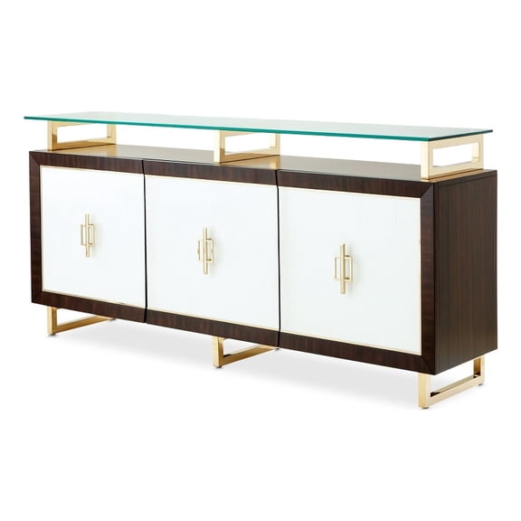 Michael Amini Belmont Place 2-Drawers Buffet/Sideboard in Espresso