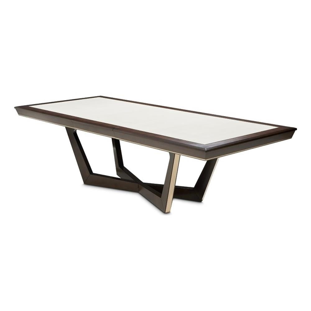 Belmont Place Espresso and White Extendable Dining Table