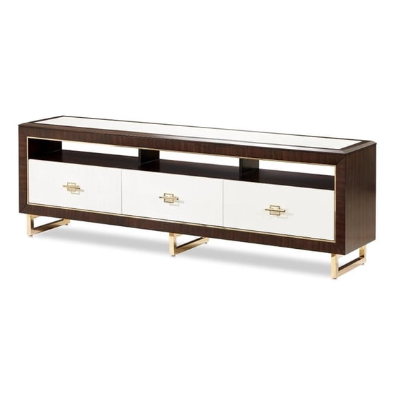 Michael Amini Belmont Place Media Cabinet For TVs upto 78" in Espresso