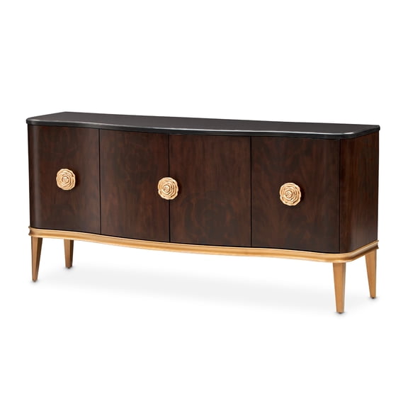 Michael Amini Camellia Field Sideboard in Warm Pecan