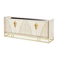 thumbnail image 1 of Michael Amini Carmela Console Cabinet - Shimmering Ivory, 1 of 13