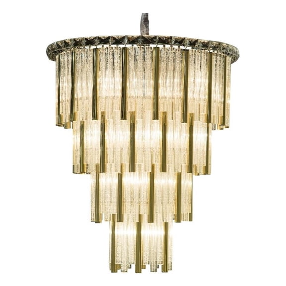 Michael Amini Chimes 18-Light Crystal Chandelier - Gold