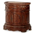 thumbnail image 1 of Michael Amini Cortina Wood Bedside Chest in Honey Walnut, 1 of 9