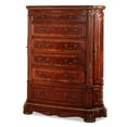 thumbnail image 1 of Michael Amini Cortina Wood Chest in Honey Walnut, 1 of 13