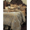 thumbnail image 1 of Michael Amini Elizabeth 12-piece Fabric Queen Comforter Set in Blue/Gold, 1 of 2