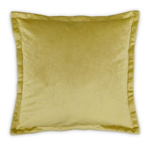 Michael Amini Emerald Isle Hanson 20" Velvet Throw Pillow - McCaw Green Set of 2