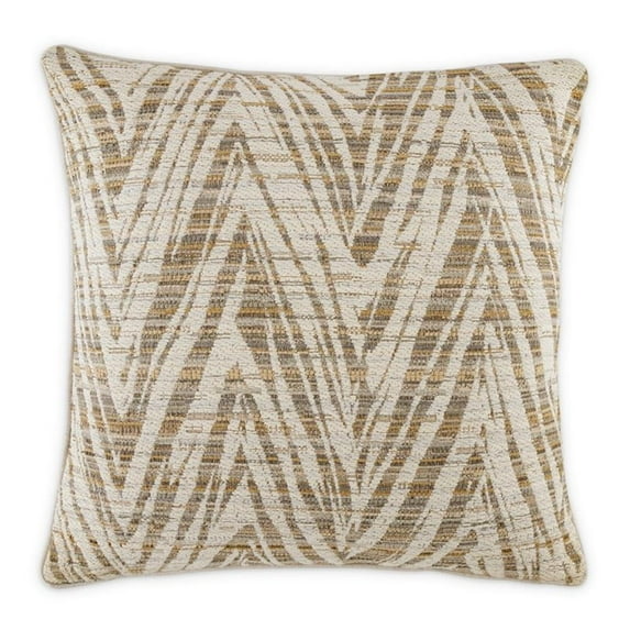 Michael Amini Explorer Lambert 22" Square Throw Pillow in Camel Brown