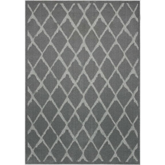 Michael Amini Gleam Area Rug, Grey, 3'10" x 5'10"