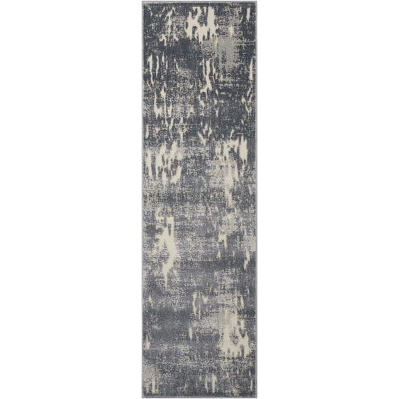 Michael Amini SRD03 Serenade Runner Rug-Color:Slate,Shape:Runner,Size:2'2" x 7'6"